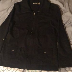 Like New black zip up sweater